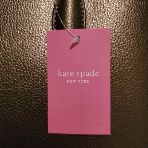 KATE SPADE Eva Small Satchel Ash Metallic Handbag - Picture 6 of 6